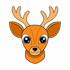 Deer head cartoon