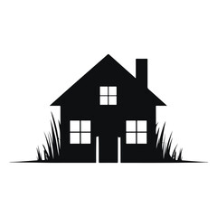 home silhouette vector
