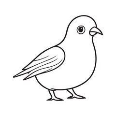 Pigeon silhouette vector illustration