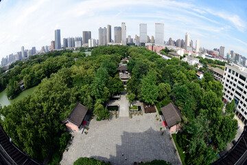 Fototapeta premium Blick auf Hefei, China