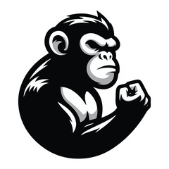 monkey silhouette vector