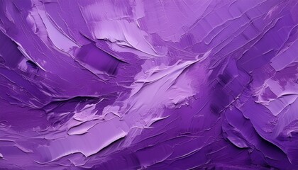 Closeup of abstract purple art painting texture with oil brushstrokes on canvas 