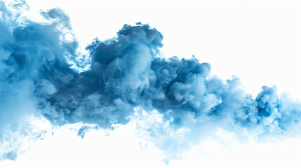 Blauer rauch vor neutralem Hintergrund