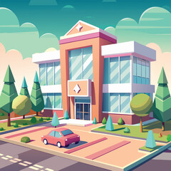 office building illustration