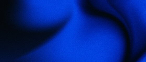 Abstract Noisy Deep Blue Colored Grainy Gradient Background Blurry Noise Trendy Backgrounds For Banner, Poster, Wallpaper, Backdrop, Presentation