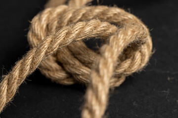 a close-up of a piece of rope for industrial use
