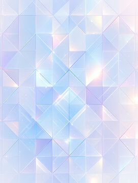 四角の直線的な光り輝く幾何学模様の背景素材「AI生成画像」