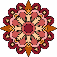 decorative vintage elements on white background