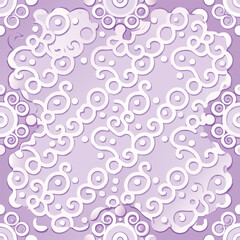 Ethnic style ornament seamless vector pattern, isolated white background 