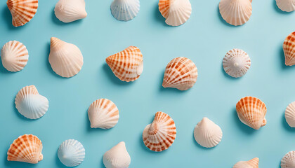 seashell seamless pattern
