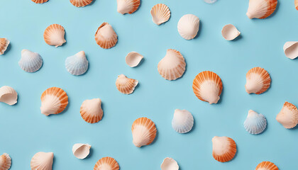 seashell seamless pattern