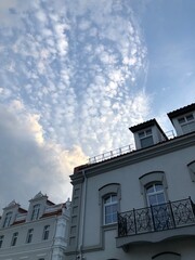 View of an old house in the city center in western europe