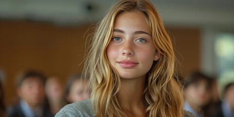 High school debate team in action