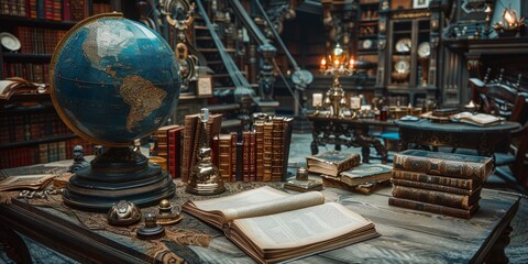 Magic show props for National Magic Day, August 16th, captivating illusions, enchanting setup, theatrical items