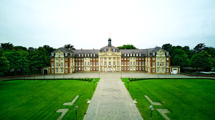 Obraz premium University of Münster, Germany. Drone view. 