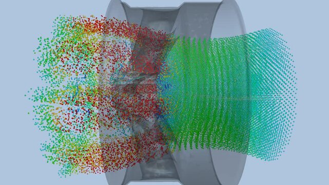 CFD simulation Computational fluid dynamics - Wheel airflow simulation