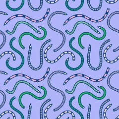 Cartoon pencil seamless school pattern for wrapping paper and fabrics and linens