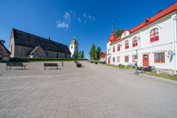 View from Gammelstad Church Town, Luleå, Norrbotten, Sweden