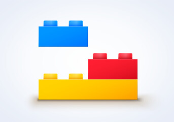 Toy Brick Or Building Block Concept