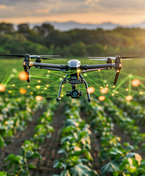 Drones in agriculture revolutionize farming by providing precise aerial monitoring of crops and soil conditions.