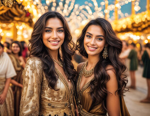 Friends at a carnival