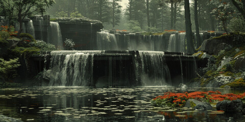 Fototapeta premium カラフルな春の色の水彩テクスチャ背景