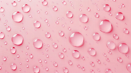 pink background with water drops