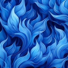 Obraz premium Blue flames of fire background texture 