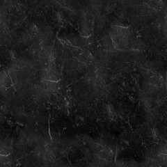 Seamless 4k photo texture photo of black colored scratched and worn leather material.
