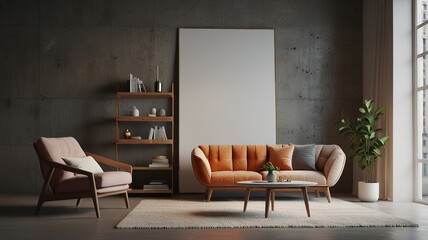 An example of a contemporary living room design