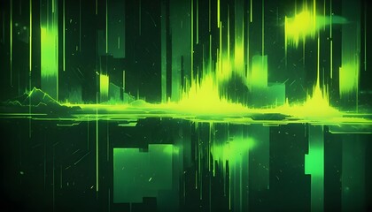 Clear Plain Shiny Warm Soft Vintage Bokeh Cloudy Wave Like Geometric Green Background or Texture