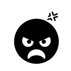 Fototapeta premium Pictogram of a person who is very angry and huffing. Generative ai