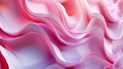 Obraz premium Abstract Pink and White Wavelike Gradient Background for Modern Design