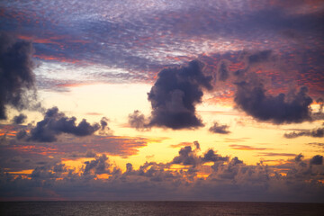 Beautiful clouds and sky after rain 