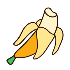 banana isolated on white background