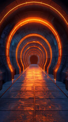 Futuristic tunnel
