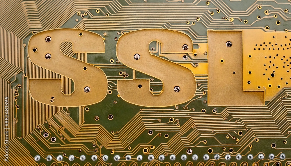 Poster ssl integration on computer circuit board