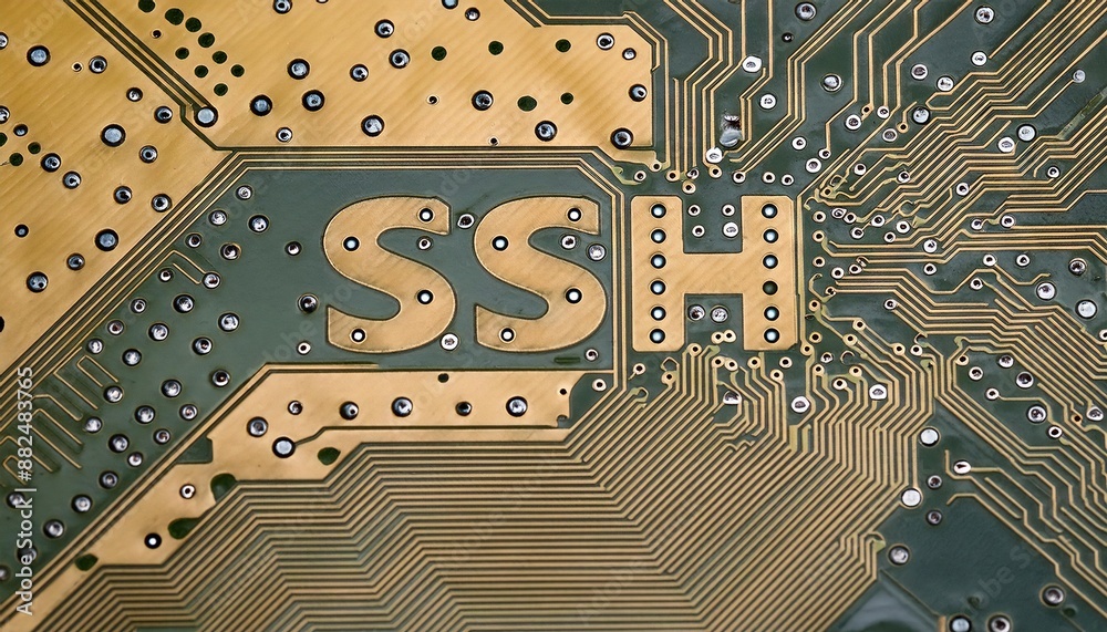 Poster circuit board technology featuring ssh secure shell