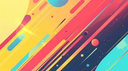 Abstract Colorful Geometric Background