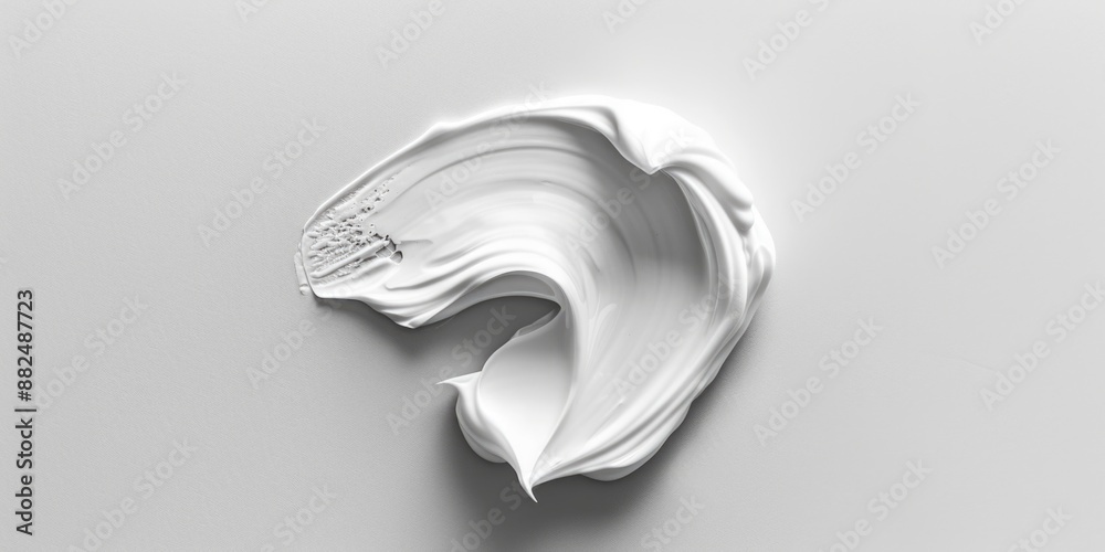 Poster A detailed view of a white object on a surface, suitable for use in product photography or design