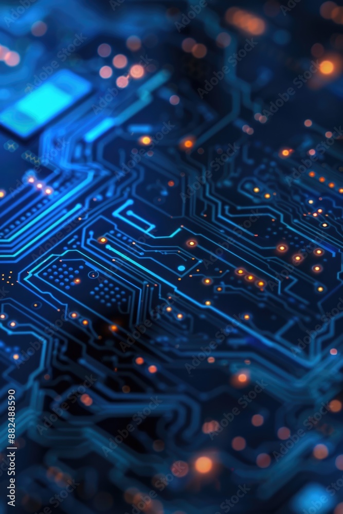 Poster A detailed view of a computer's internal components