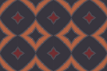 Ethnic print vintage fabric design. Surface pattern art Ethnic geometric print. Tribal vintage abstract seamless rhombus ornamental boho style.