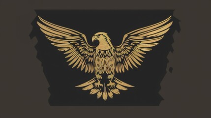 Fototapeta premium Heraldic Eagle: Classic Symbol of Strength and Nobility