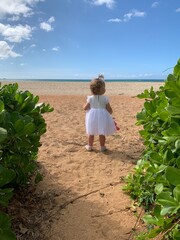 child on the beach