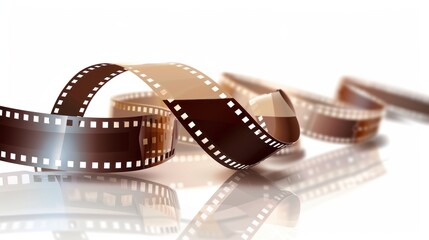 Filmstrip on a White Background