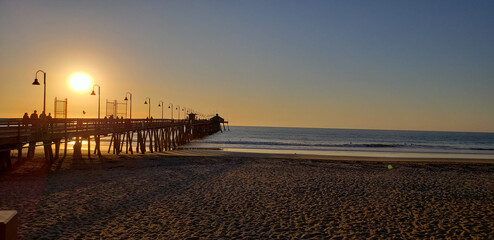 Fototapeta premium sunset at the beach