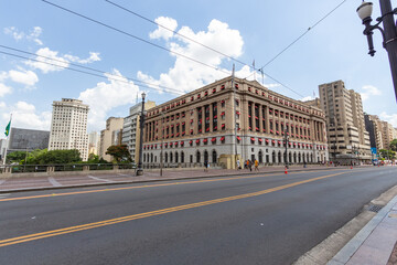 Edifícios Brasilar, Alexandre Mackenzie e João Brícola SÃO PAULO, SP, BRAZIL - MARCH 17, 2024:...