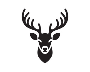 Reindeer logo design vector illustration