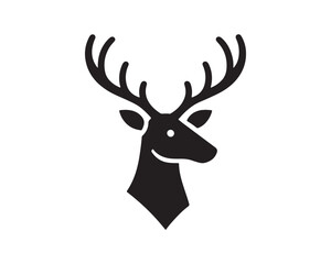 Reindeer logo design vector illustration