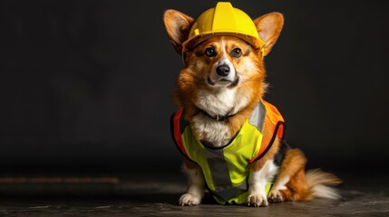 The Corgi in Safety Gear